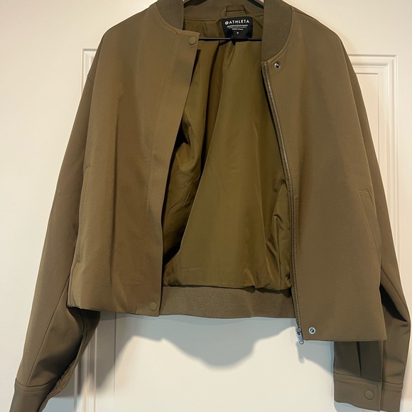 Athleta Jackets & Blazers - Athleta Women's Olive Bomber Jacket